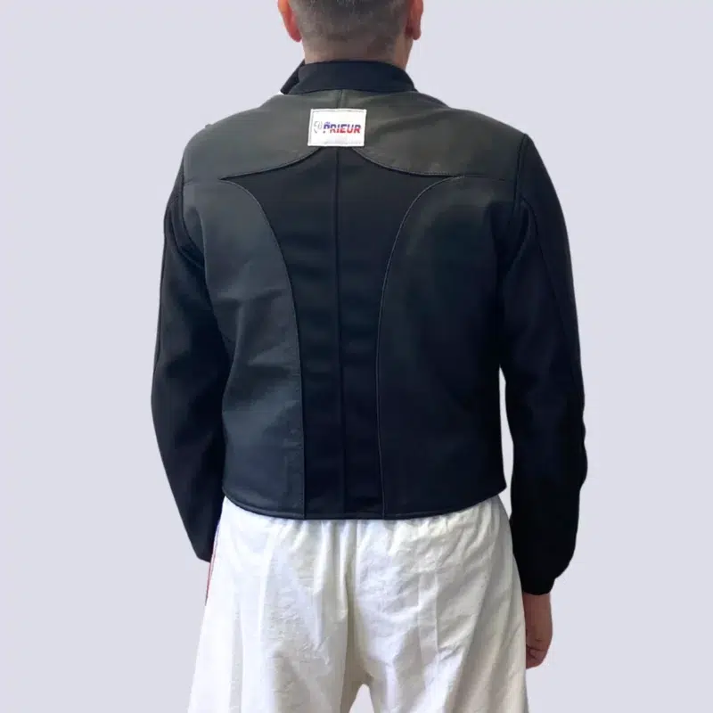 Leather Coaching Jacket with Long Sleeve - Image 3