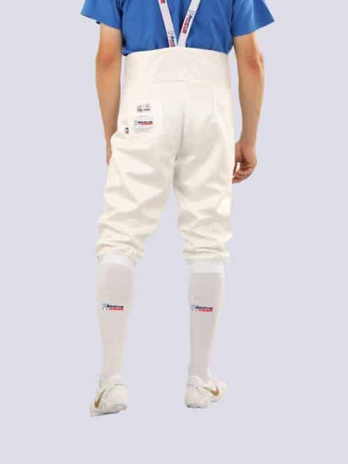 pantalon d'escrime homme 3 armes 800N SL arrière
