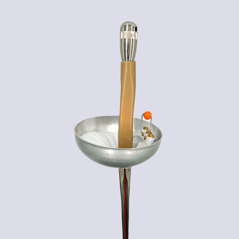 rubber on wood epee electric weapon