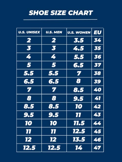 shoes size chart